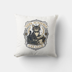 Dunkle Akademie-Katze Vater-Geschenkidee - Dunkle Kissen
