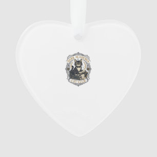 Dunkle Akademie-Katze Vater-Geschenkidee - Dunkle Ornament