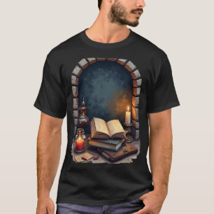 Dunkle Akademie-Lesekammer Booktok Gotische Biblio T-Shirt