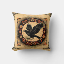 Dunkle Akademie-Mandala-Raben-Kreis Boho-Gotik