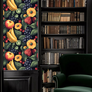 Dunkle Akademie Schöne Früchte & Blume Hintergrund Tapete