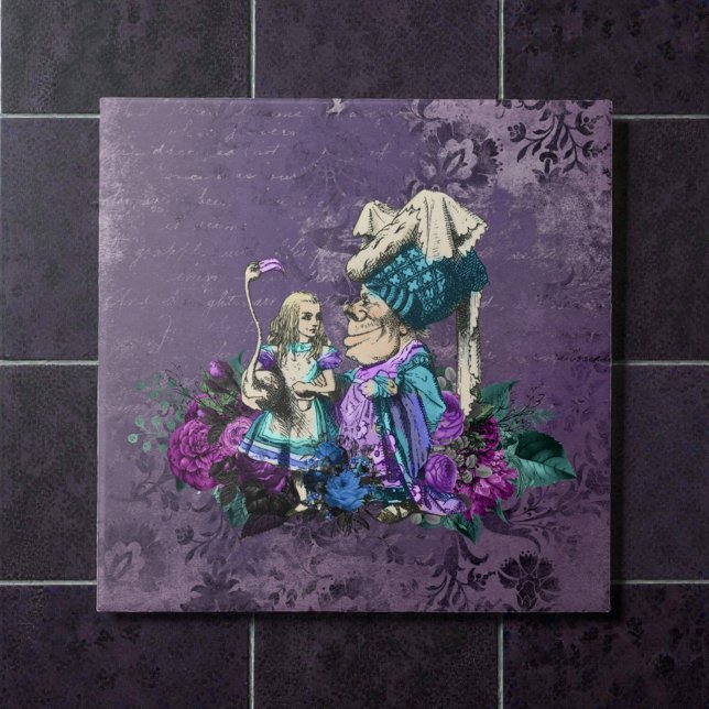 Dunkle Alice Rustikal Tiefes Violett Fliese (Von Creator hochgeladen)