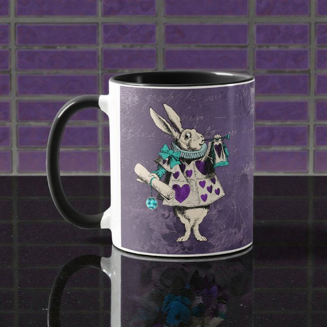 Dunkle Alice Rustikal Tiefes Violett Tasse (Von Creator hochgeladen)