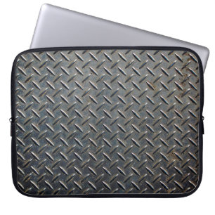 Dunkle Aluminiumliste mit rhombus-Formen Laptopschutzhülle