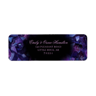 Dunkle Amethyst Boho Hexen Kristalle Rücksendeadre