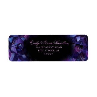 Dunkle Amethyst Boho Hexen Kristalle Rücksendeadre