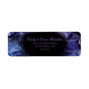 Dunkle Amethyst Boho Hexen Kristalle Rücksendeadre
