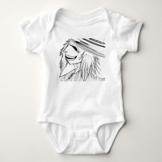 Dunkle Anime-Fantasy-Krähe-und-Dämon-Kunst Baby Strampler