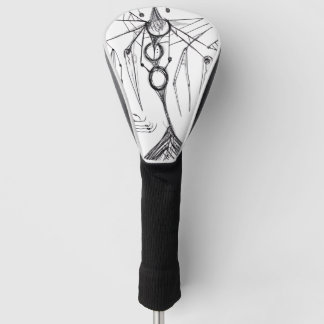Dunkle Anime-Fantasy-Krähe-und-Dämon-Kunst Golf Headcover