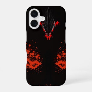 Dunkle Anime-Fantasy-Krähe-und-Dämon-Kunst iPhone 16 Hülle