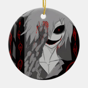 Dunkle Anime-Fantasy-Krähe-und-Dämon-Kunst Keramik Ornament
