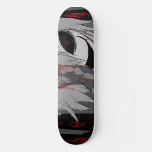 Dunkle Anime-Fantasy-Krähe-und-Dämon-Kunst Skateboard