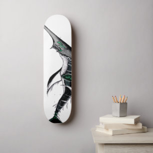 Dunkle Anime-Fantasy-Krähe-und-Dämon-Kunst Skateboard