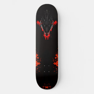 Dunkle Anime-Fantasy-Krähe und Dämonenkunst Skateboard