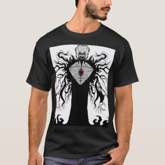 Dunkle Anime-Fantasy-Krähe und Dämonenkunst T-Shirt