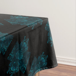 Dunkle Aquamarine Rose Hochzeitstablett Tischdecke