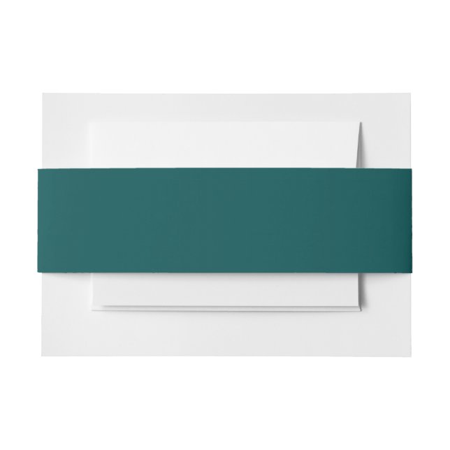 Dunkle Aquamarine Solid-Farbe Einladungsbanderole (Vorderseite Beispiel)