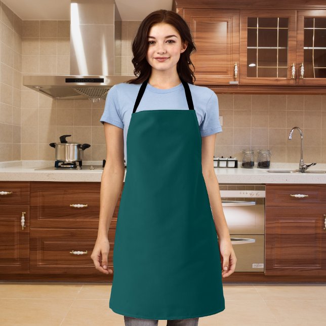 Dunkle Aquamarine Solid-Farbe Schürze (Von Creator hochgeladen)