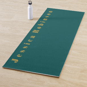 Dunkle Aquamarine Solid-Farbe Yogamatte