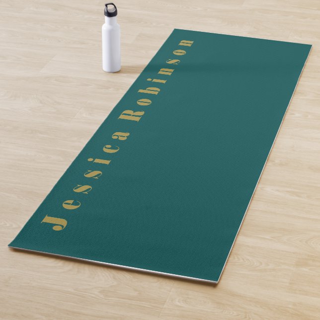 Dunkle Aquamarine Solid-Farbe Yogamatte (Beispiel)