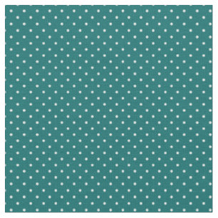 Dunkle Aquamarine, winzige Punkte Stoff