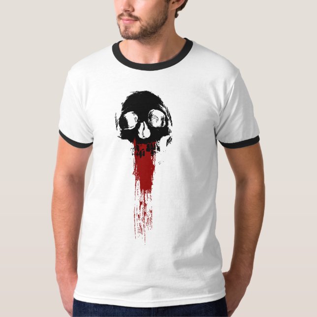 Dunkle Artistry Skull Blood T-Shirt (Vorderseite)
