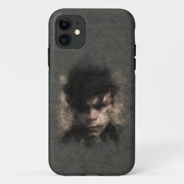 Dunkle Ästhetik Abstrakte Gesichtspass Mobile Case (Rückseite)