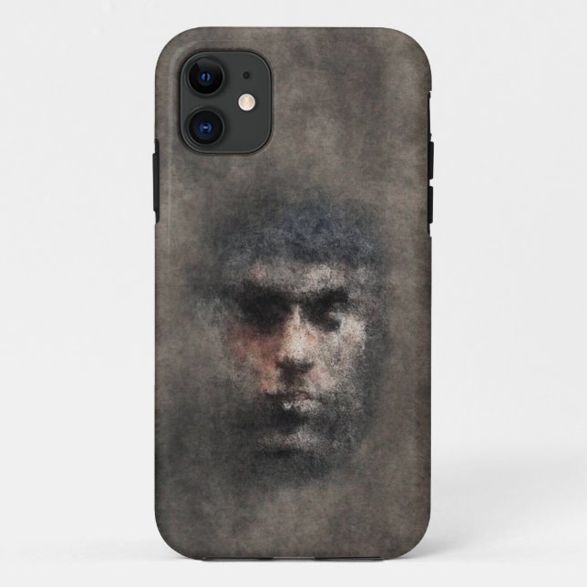 Dunkle Ästhetik Abstrakte Gesichtspass Mobile Case (Rückseite)