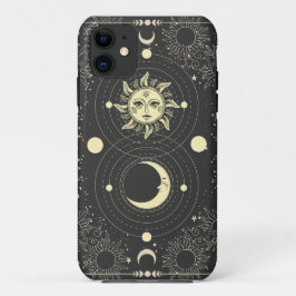 Dunkle ästhetische Tarot Sun Moon Wolken Case-Mate iPhone Hülle