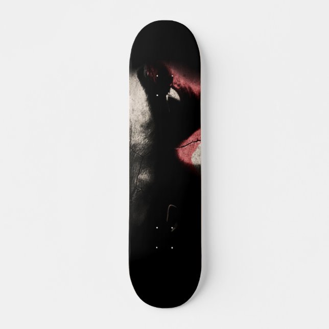 Dunkle Augen Skateboard (Vorne)