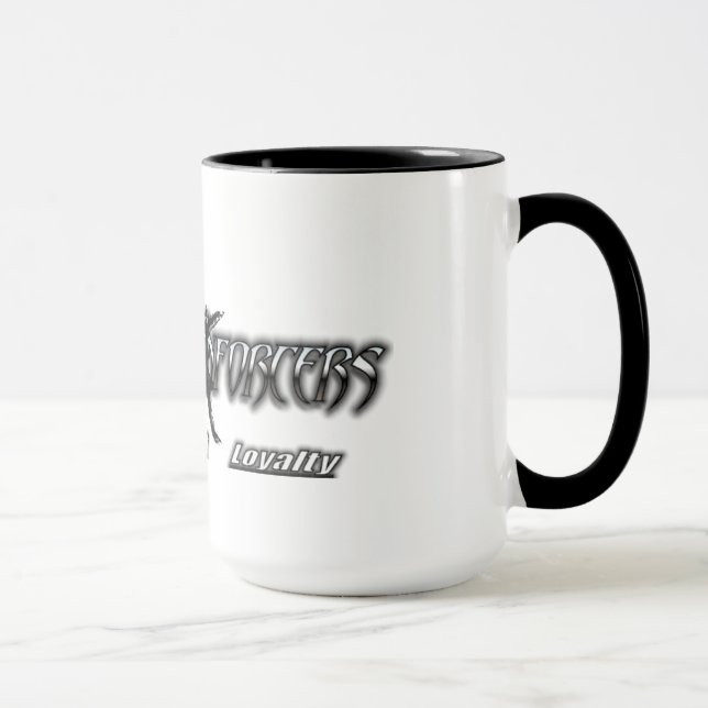 Dunkle Authoritäts-Tasse Tasse (Rechts)