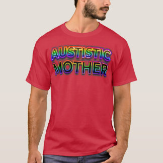 Dunkle Autistische Mama T-Shirt