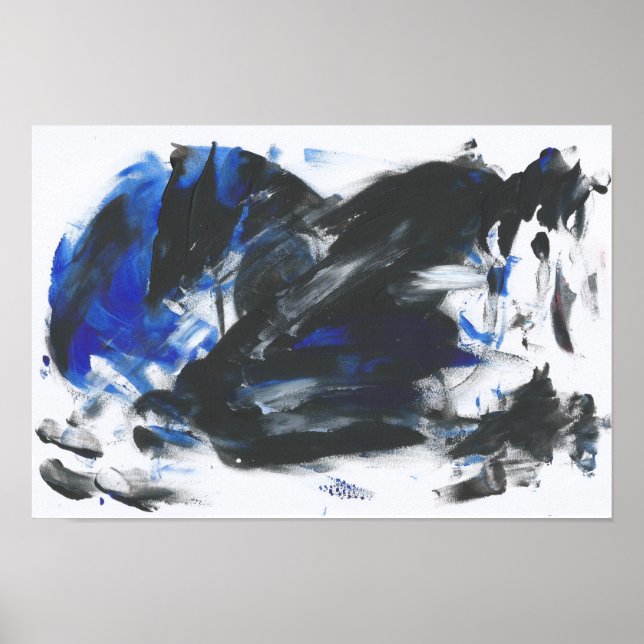 Dunkle Bestie über dem Meer Poster (Vorne)