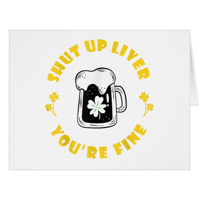 Dunkle Bier trinkt Saint Patricks stopft die Leber (Vorderseite (Horizontal))
