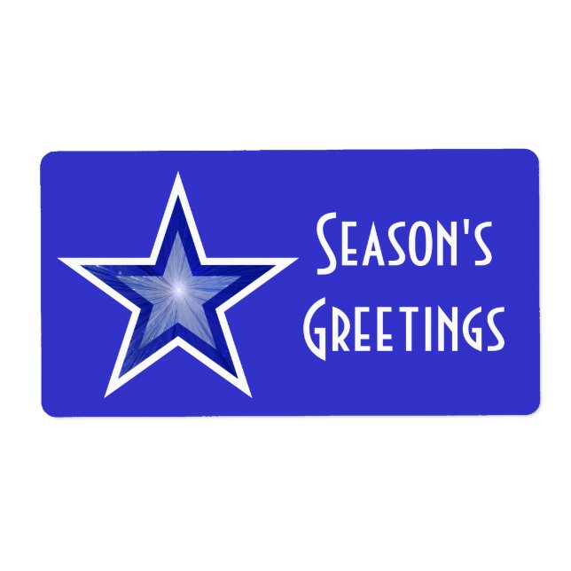 Dunkle Blue Star Saison's Grußgeschenk Tag blau (Vorne)