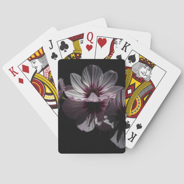Dunkle Blumen Spielkarten (Rückseite)