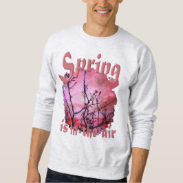 Dunkle Branchen roten Buds und fiery Sky Sweatshirt