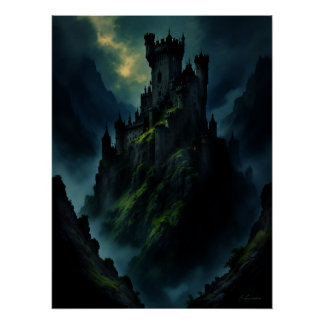 Dunkle Burg Poster