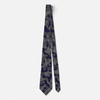Dunkle Camouflage in Schiefergrau und Holzkohle Krawatte