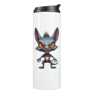 Dunkle Chupacabra Art Halloween Fantasy Creature Thermosbecher