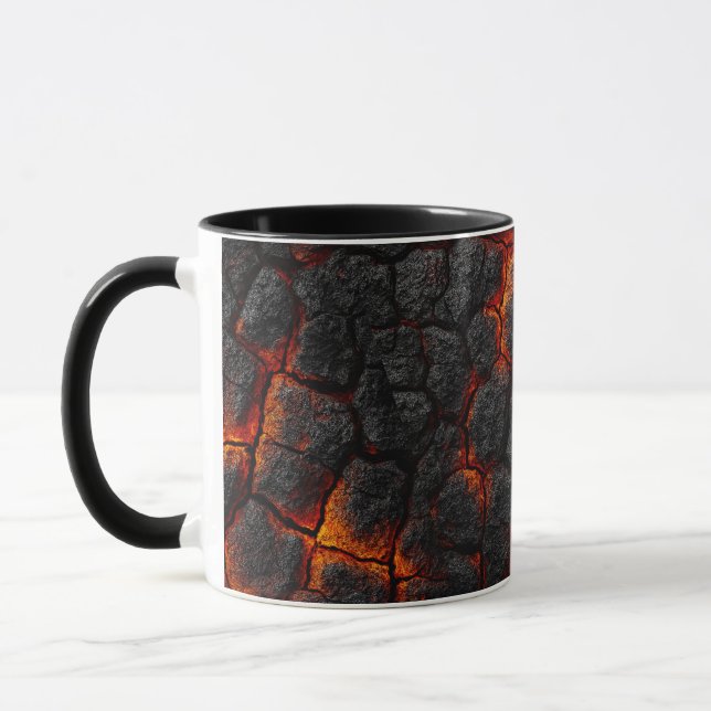 Dunkle Damast-Muster-Kaffeetasse Tasse (Links)