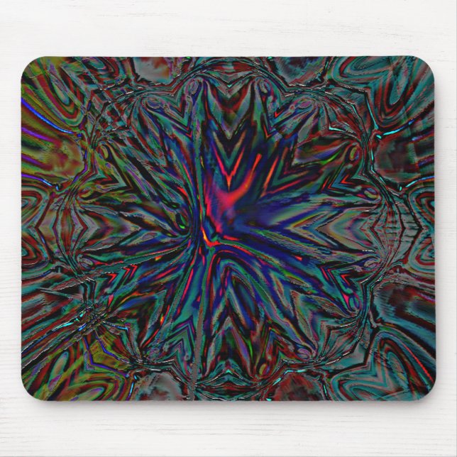 Dunkle digitale rostig und rustikal geprägte Marki Mousepad (Vorne)