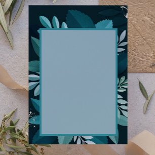 Dunkle Eleganz Grün Post-it Klebezettel