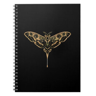 Dunkle Eleganz Noir & Gold Notizblock