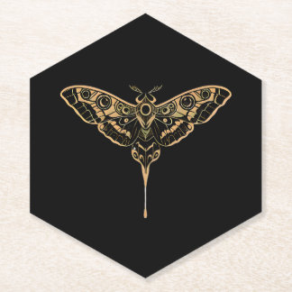Dunkle Eleganz-Noir & Gold Untersetzer
