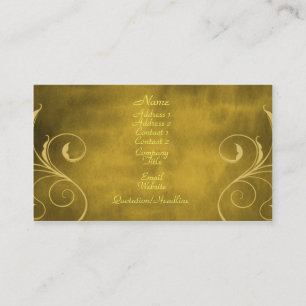 Dunkle Eleganz-Visitenkarte, Gold Visitenkarte