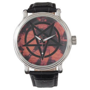 Dunkle Energie Baphomet Uhr