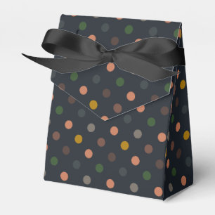 Dunkle Erde Ton Wald Polka Punkte Design Geschenkschachtel