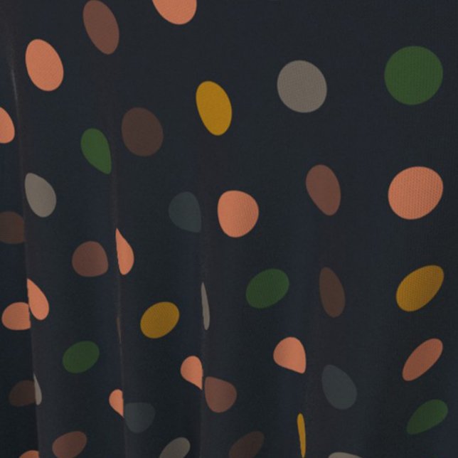 Dunkle Erde Ton Wald Polka Punkte Design Stoff (Von Creator hochgeladen)