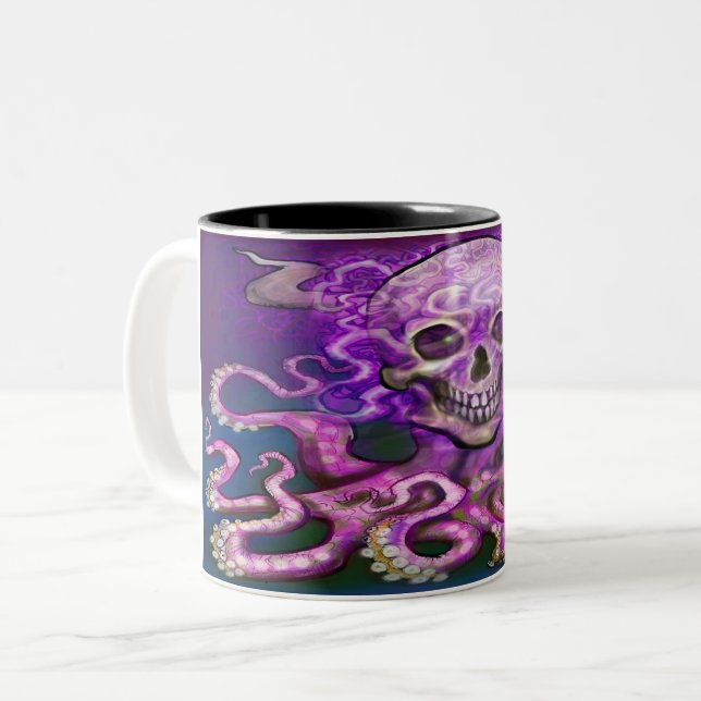 Dunkle Fantasie Art Two-Tone-Kaffee-Tasse Zweifarbige Tasse (Vorderseite Links)